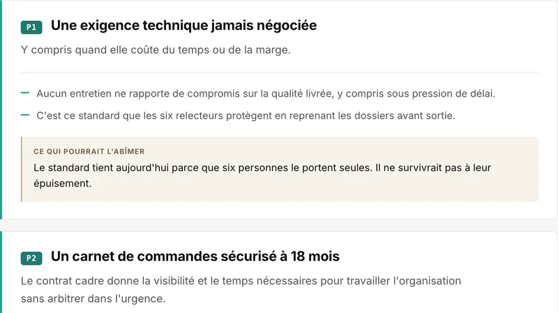 Espace client de démonstration : un point fort à préserver, avec ce qui le fonde et ce qui pourrait l'abîmer